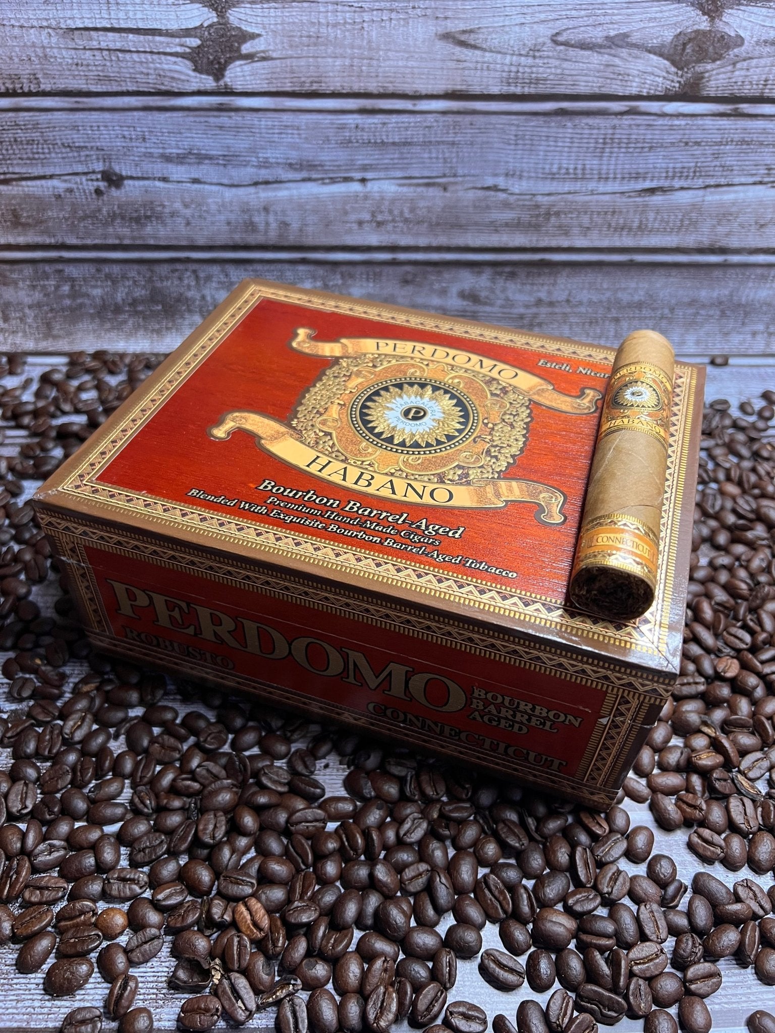 Perdomo Habano Bourbon Barrel Aged Connecticut Robusto - Cigar 30