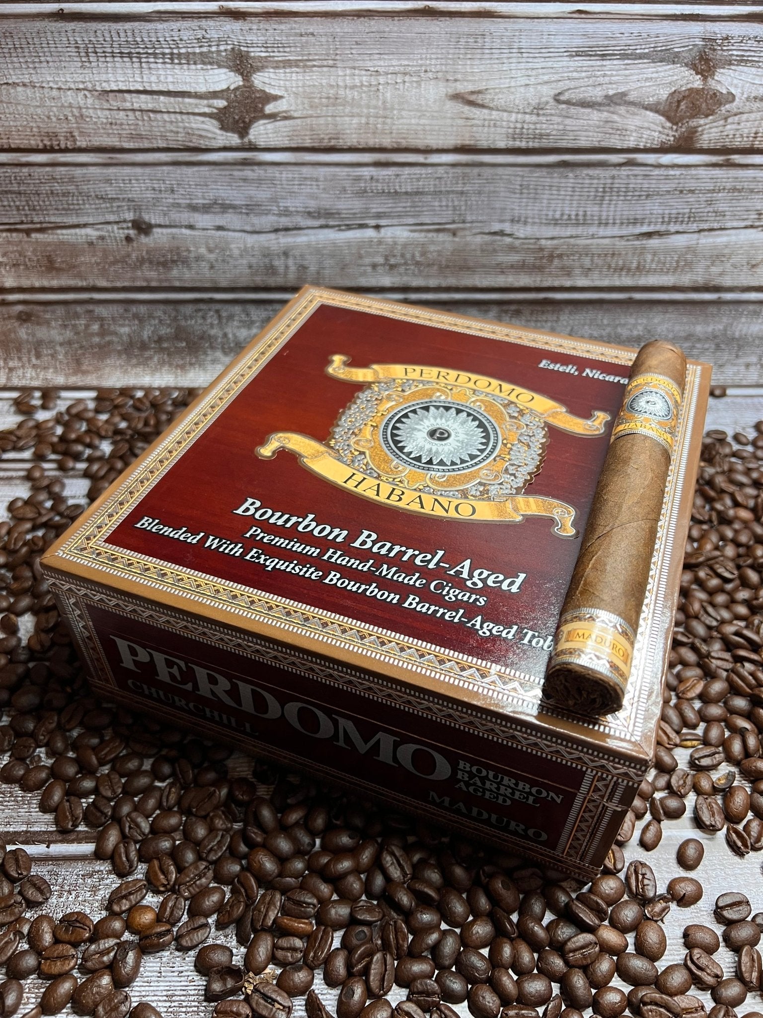 Perdomo Habano Bourbon Barrel Aged Maduro Churchill - Cigar 30