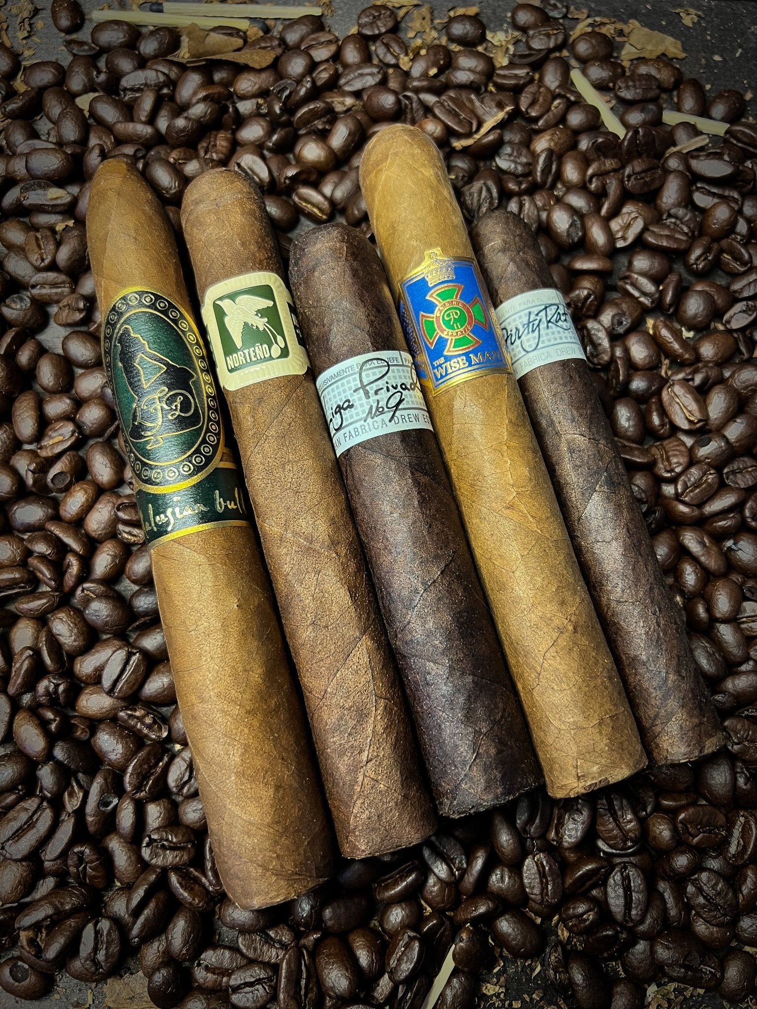 5 Pack Sampler with Andalusian Bull and Dirty Rat - Cigar 30