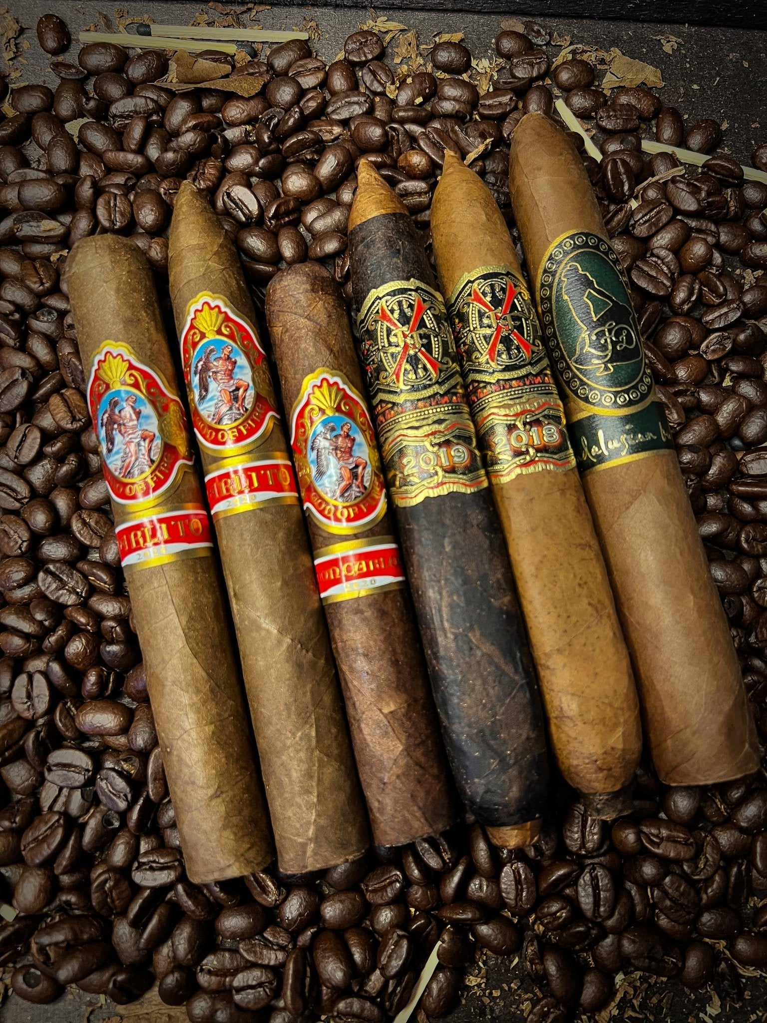 6 Pack Sampler with Opus X, God of Fire, and an Andalusian Bull - Cigar 30