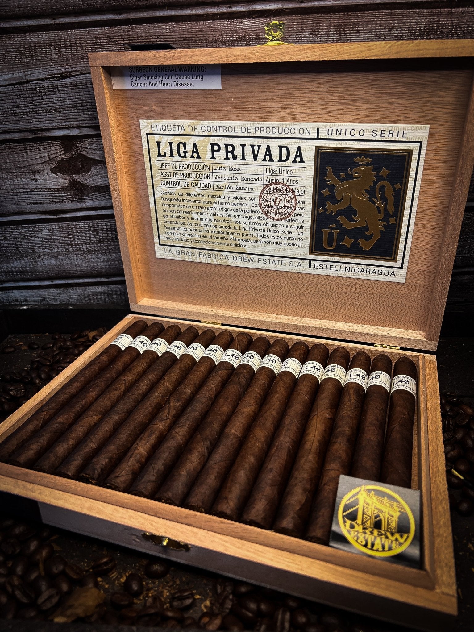 Box of Drew Estate Liga Privada Unico Seire L40 Lancero - Cigar 30