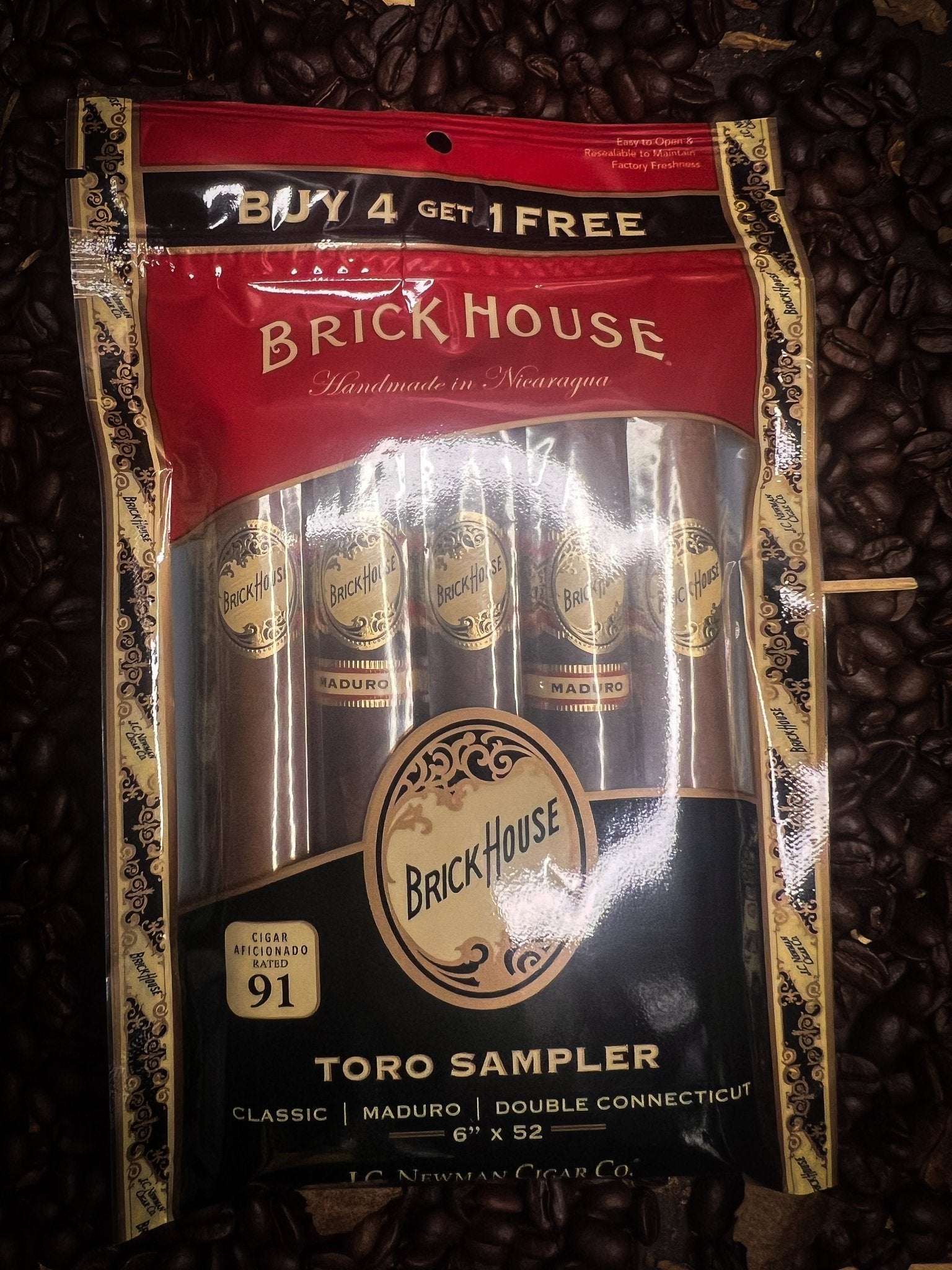 J.C. Newman Brickhouse Humipack Toro Sampler - Cigar 30