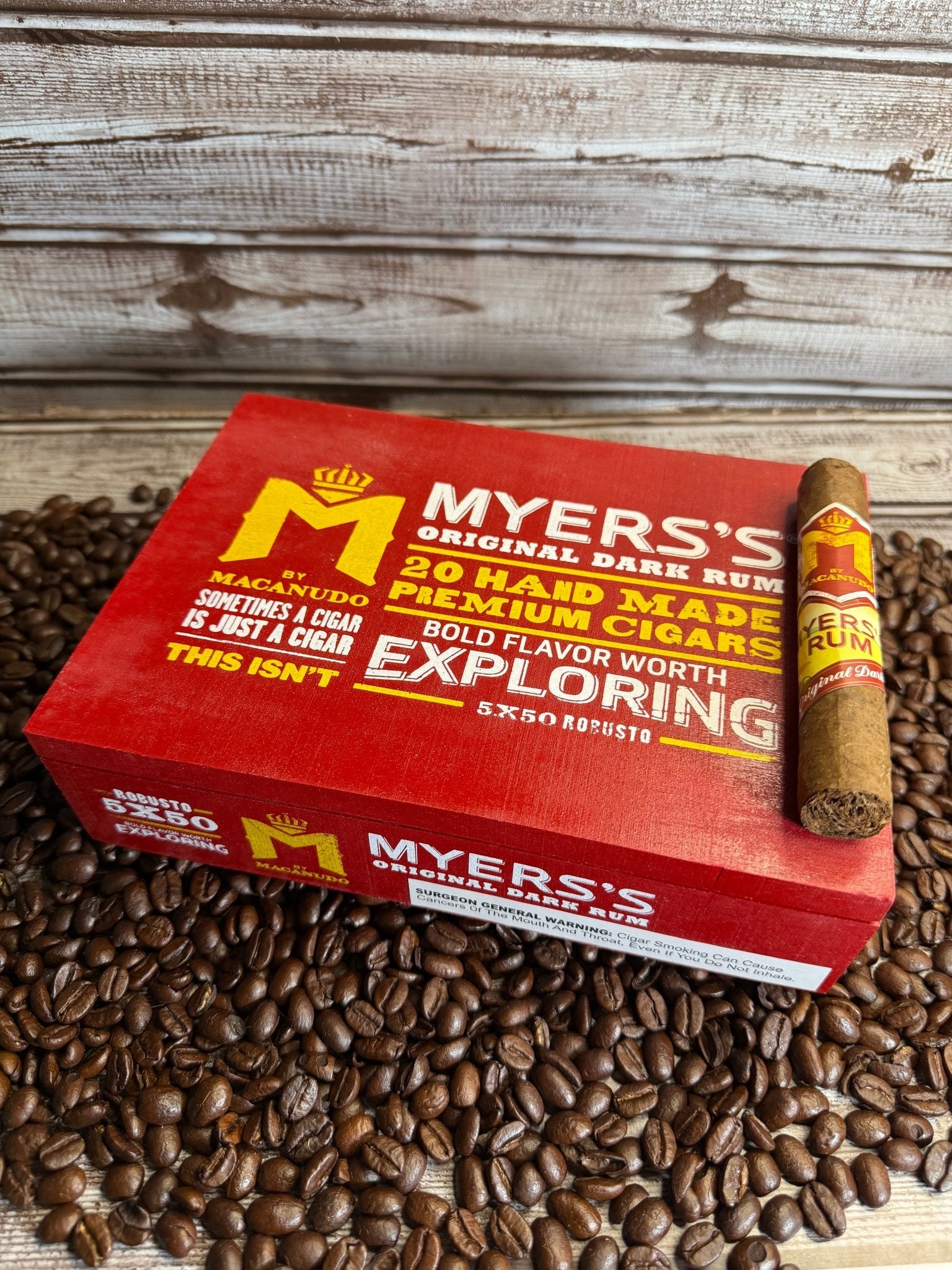 M By Macanudo Myer's Rum Robusto - Cigar 30