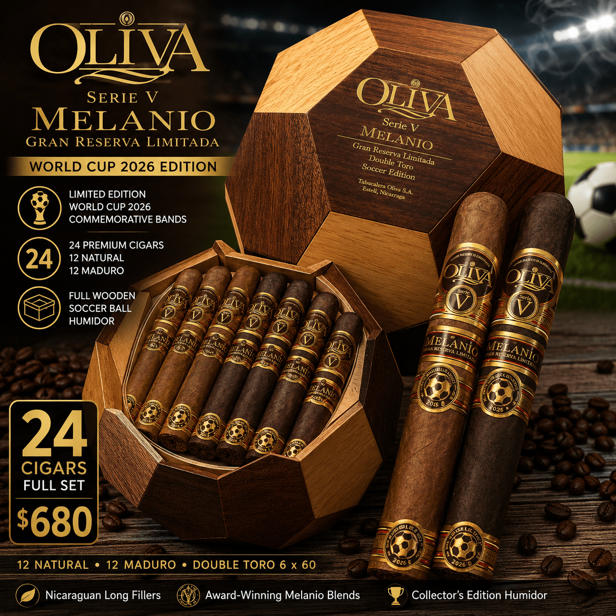 Oliva Serie V Melanio Gran Reserva Ltd World Cup 2026 Edition - Cigar 30
