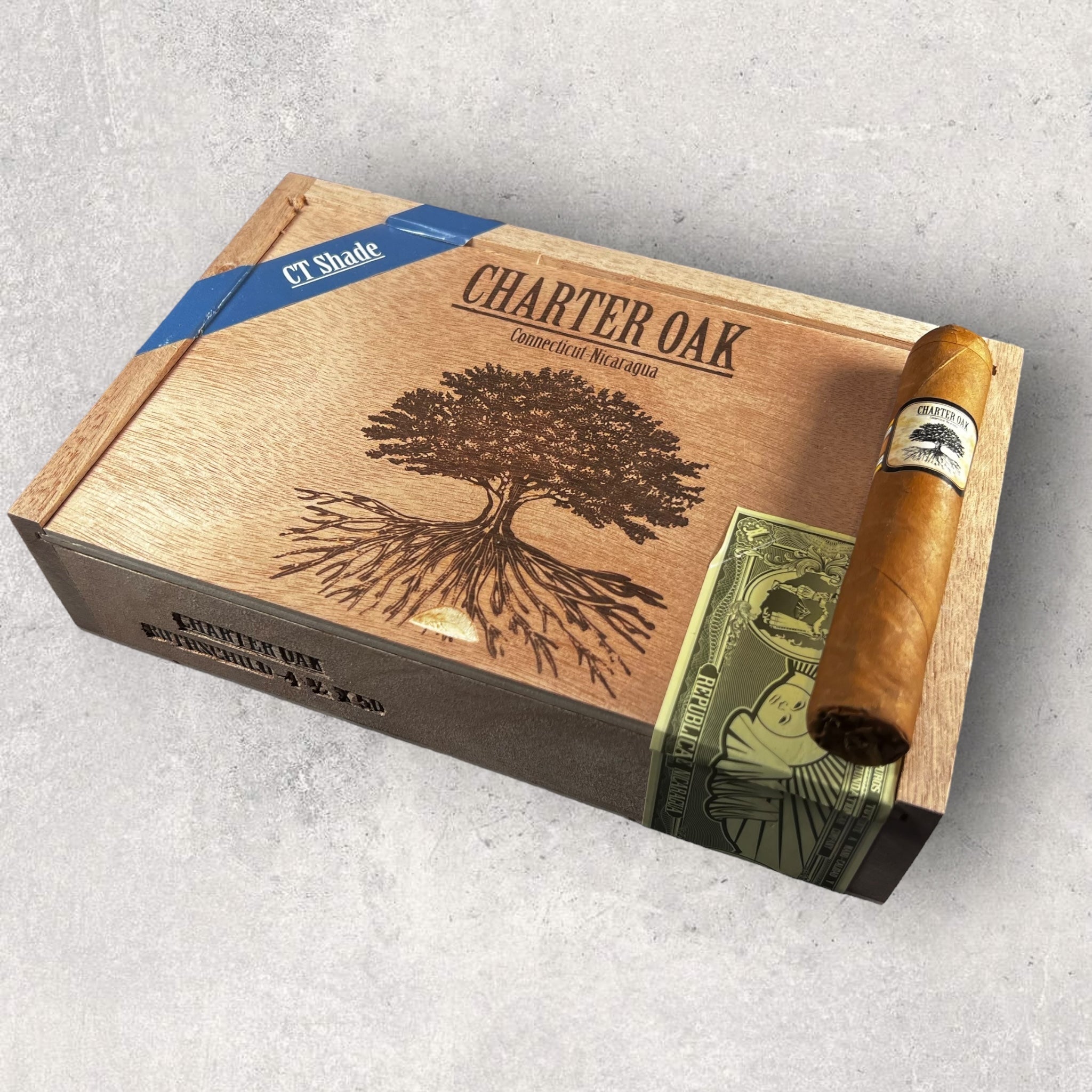 Foundation Charter Oak Connecticut Shade Rothschild - Cigar 30