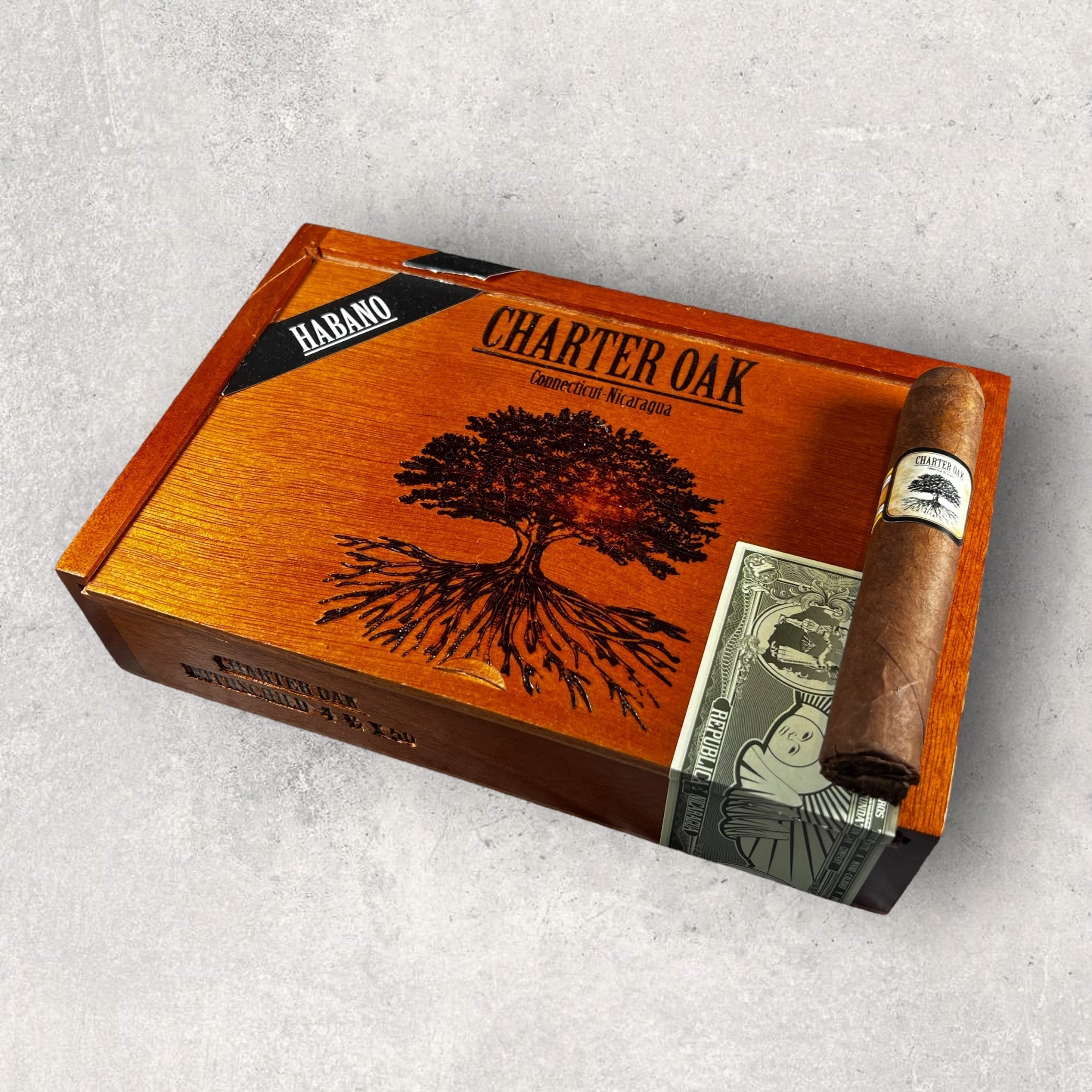 Foundation Charter Oak Habano Rothschild - Cigar 30